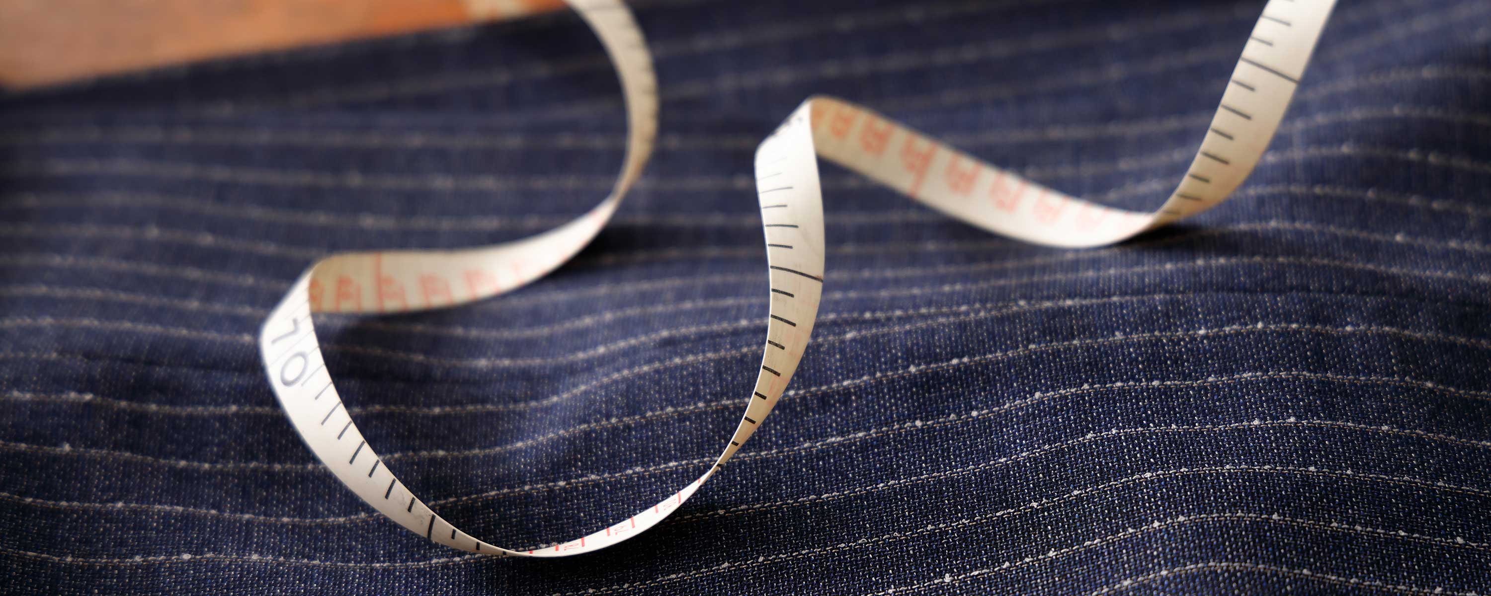 clothing fabric and measuring tape